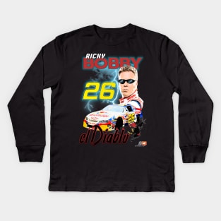 Ricky Bobby El Diablo Kids Long Sleeve T-Shirt